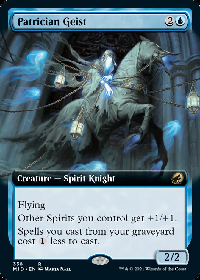 Patrician Geist (Extended Art) [Innistrad: Midnight Hunt] | Clutch Gaming