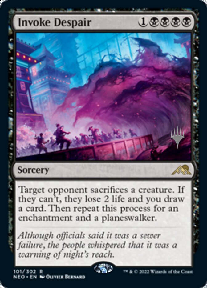 Invoke Despair (Promo Pack) [Kamigawa: Neon Dynasty Promos] | Clutch Gaming