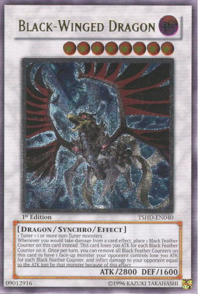 Black-Winged Dragon [TSHD-EN040] Ultimate Rare | Clutch Gaming