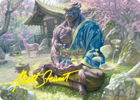 Kosei, Penitent Warlord Art Card (Gold-Stamped Signature) [Kamigawa: Neon Dynasty Art Series] | Clutch Gaming