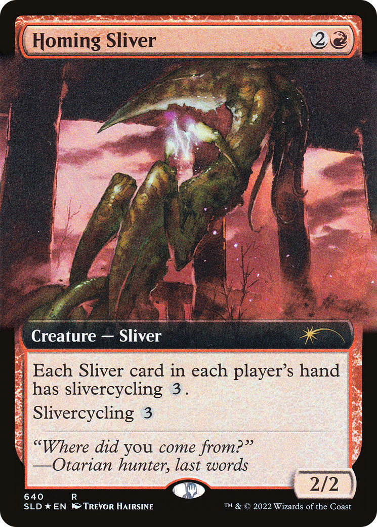 Homing Sliver (Extended Art) [Secret Lair Drop Promos] | Clutch Gaming