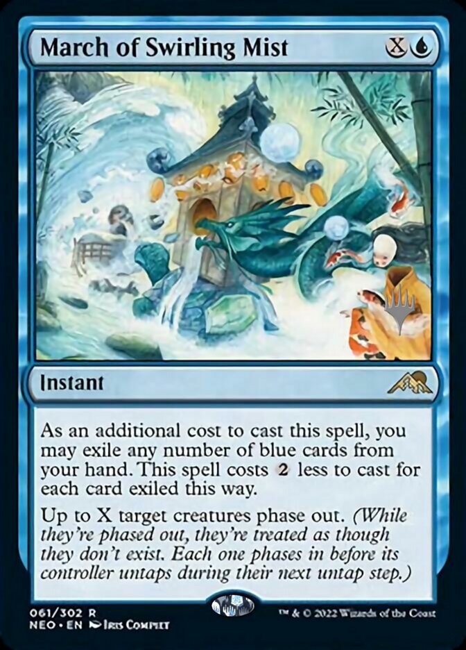 March of Swirling Mist (Promo Pack) [Kamigawa: Neon Dynasty Promos] | Clutch Gaming