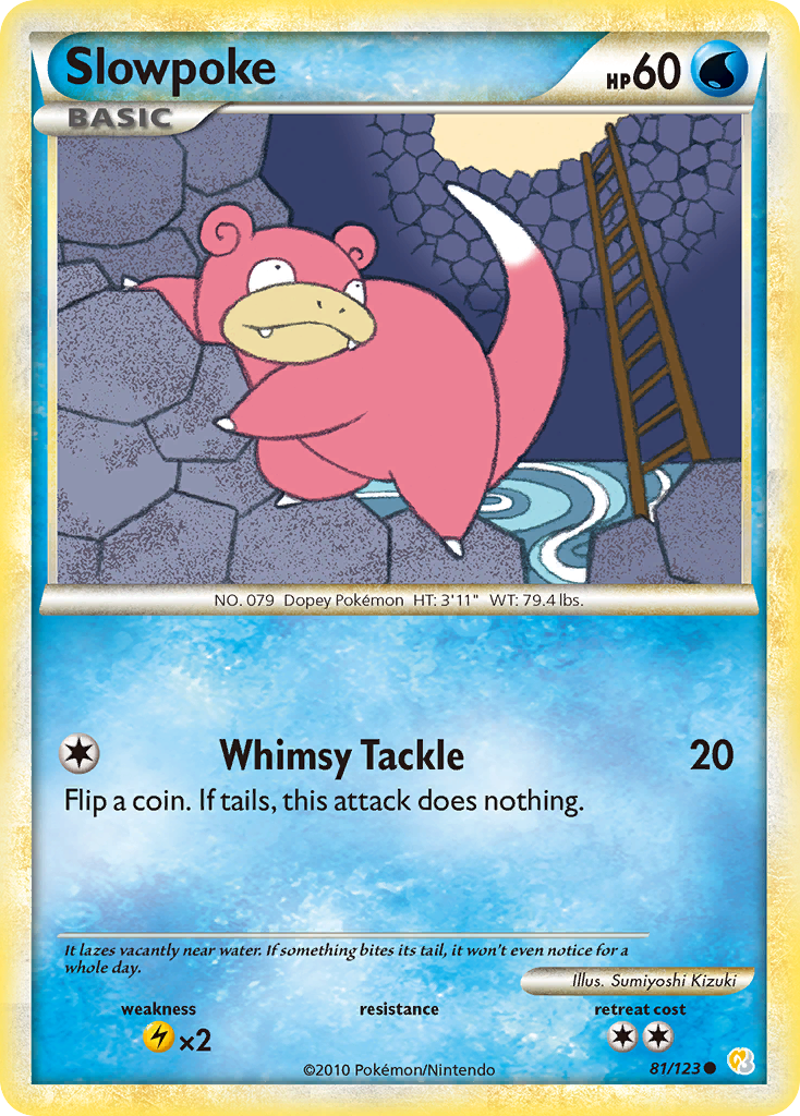 Slowpoke (81/123) [HeartGold & SoulSilver: Base Set] | Clutch Gaming