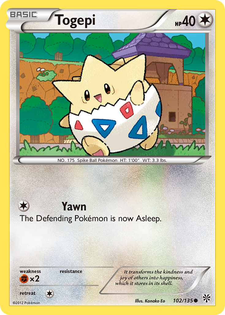 Togepi (102/135) [Black & White: Plasma Storm] | Clutch Gaming