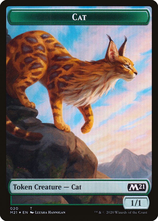 Beast // Cat (020) Double-Sided Token [Core Set 2021 Tokens] | Clutch Gaming