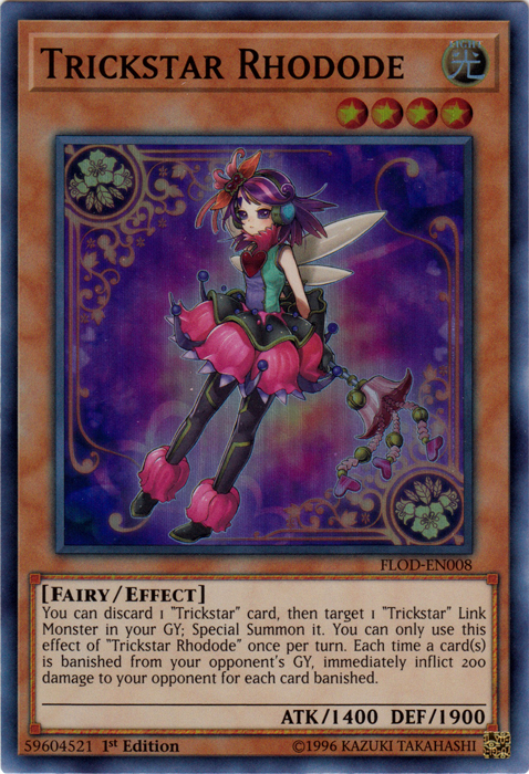 Trickstar Rhodode [FLOD-EN008] Super Rare | Clutch Gaming