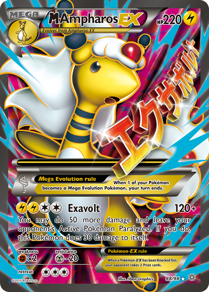 M Ampharos EX (88/98) [XY: Ancient Origins] | Clutch Gaming