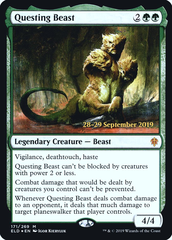 Questing Beast [Throne of Eldraine Prerelease Promos] | Clutch Gaming