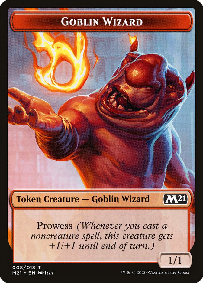 Cat (011) // Goblin Wizard Double-Sided Token [Core Set 2021 Tokens] | Clutch Gaming