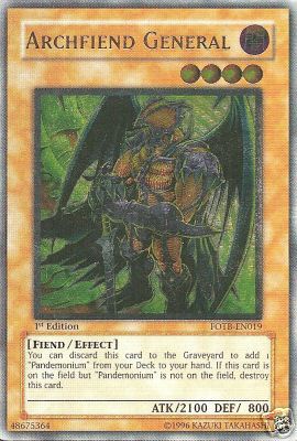 Archfiend General [FOTB-EN019] Ultimate Rare | Clutch Gaming