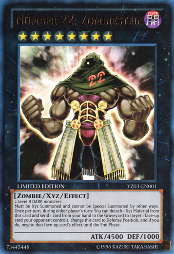 Number 22: Zombiestein [YZ03-EN001] Ultra Rare | Clutch Gaming