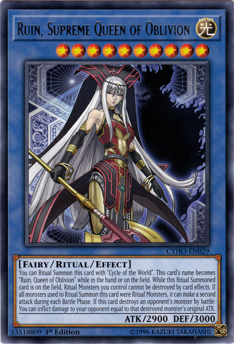 Ruin, Supreme Queen of Oblivion [CYHO-EN029] Rare | Clutch Gaming