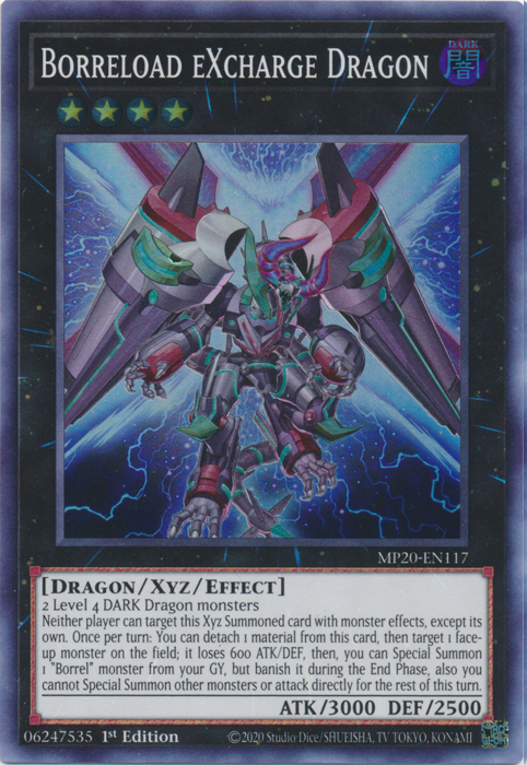 Borreload eXcharge Dragon [MP20-EN117] Super Rare | Clutch Gaming