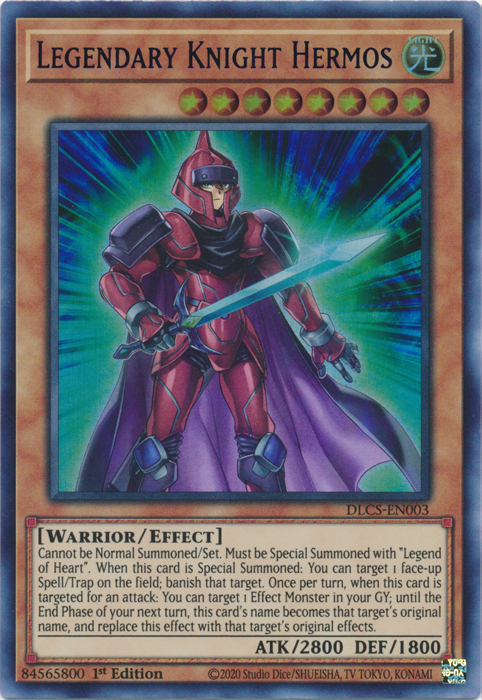 Legendary Knight Hermos (Blue) [DLCS-EN003] Ultra Rare | Clutch Gaming