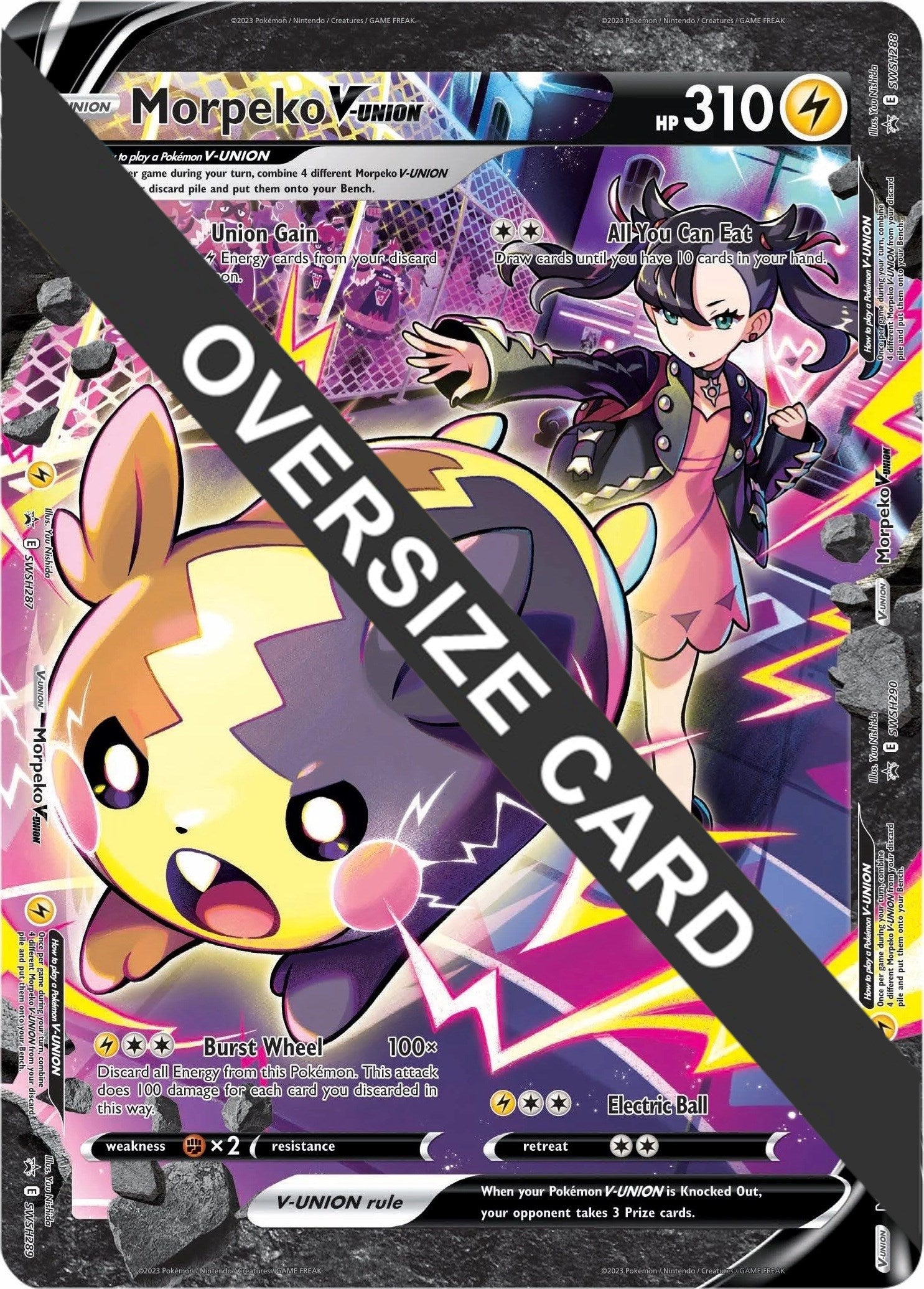 Morpeko V-UNION (SWSH287-290) (Jumbo Card) [Sword & Shield: Black Star Promos] | Clutch Gaming