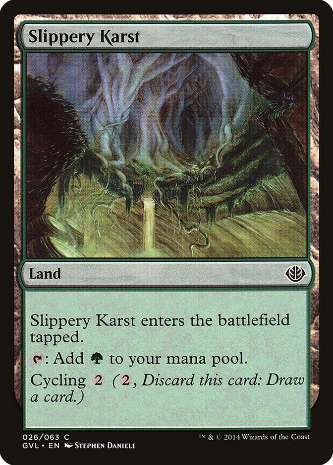 Slippery Karst (Garruk vs. Liliana) [Duel Decks Anthology] | Clutch Gaming