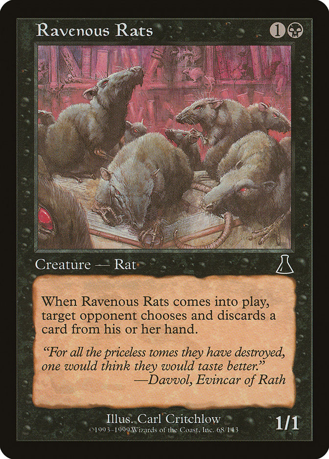 Ravenous Rats [Urza's Destiny] | Clutch Gaming