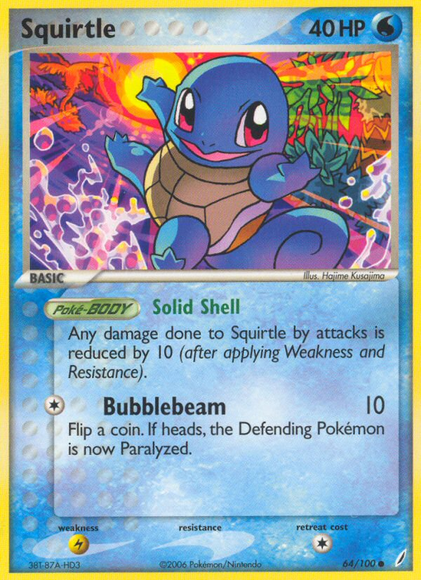 Squirtle (64/100) [EX: Crystal Guardians] | Clutch Gaming