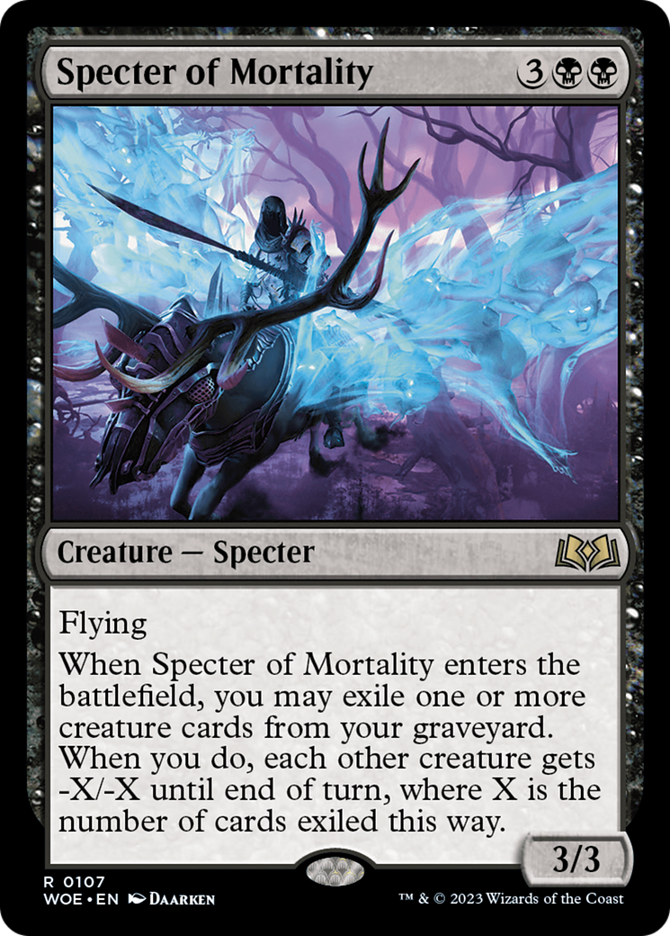 Specter of Mortality [Wilds of Eldraine] | Clutch Gaming