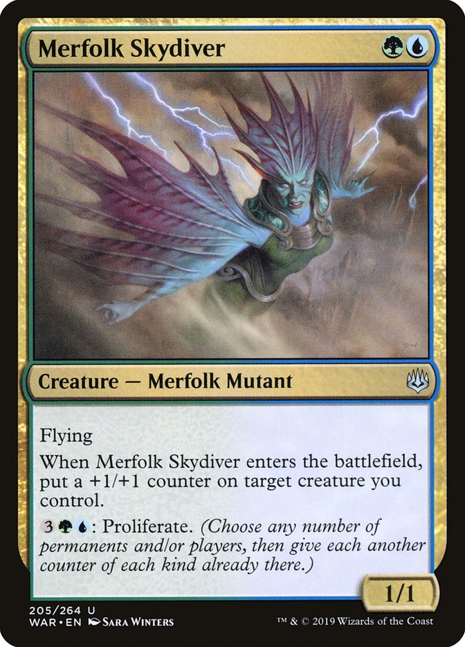 Merfolk Skydiver [War of the Spark] | Clutch Gaming