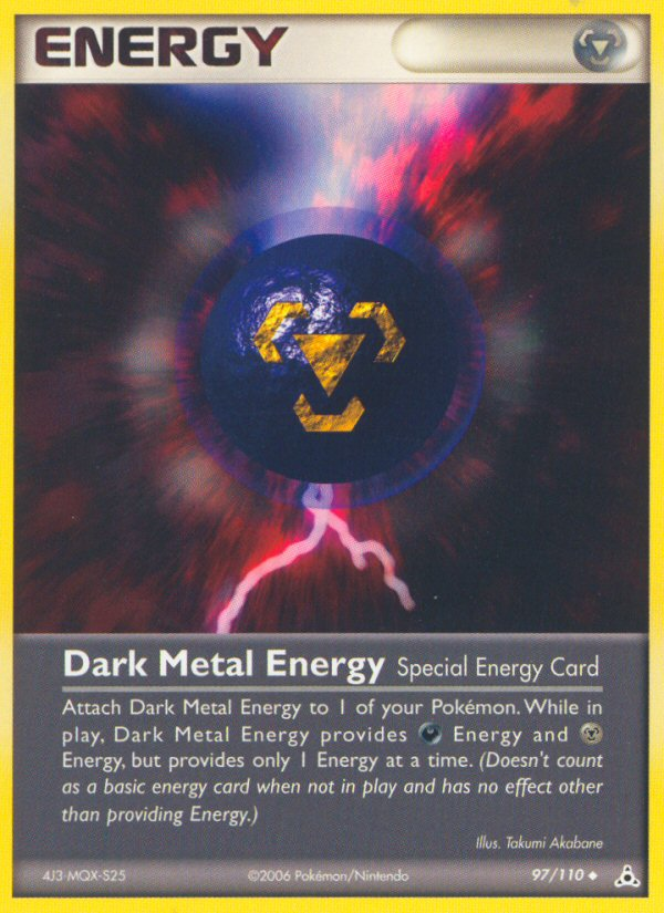 Dark Metal Energy (97/110) [EX: Holon Phantoms] | Clutch Gaming