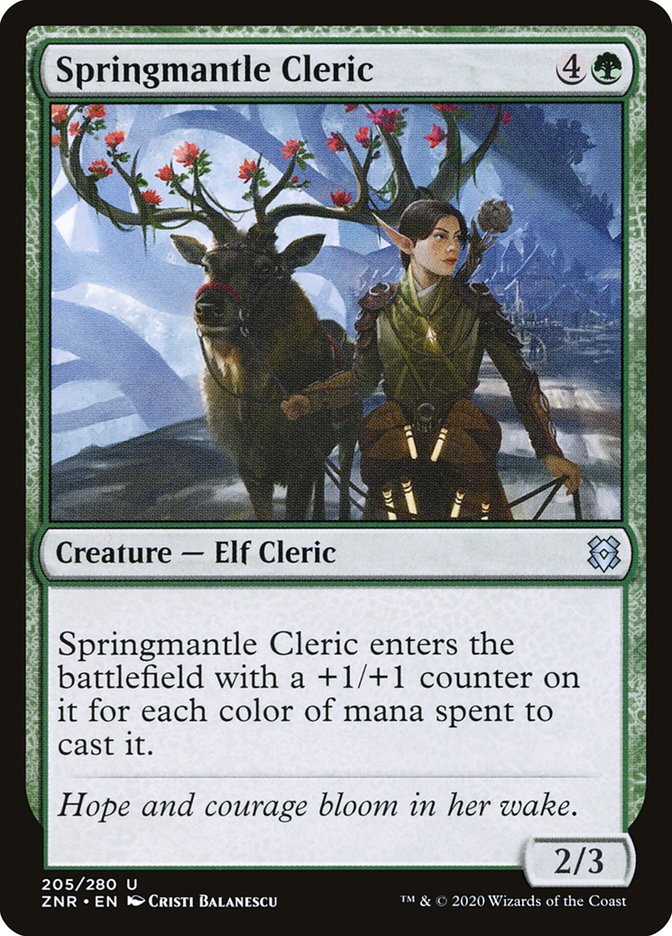 Springmantle Cleric [Zendikar Rising] | Clutch Gaming