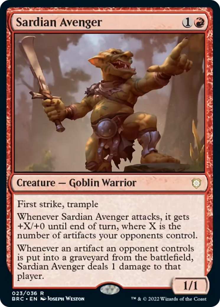 Sardian Avenger [The Brothers' War Commander] | Clutch Gaming