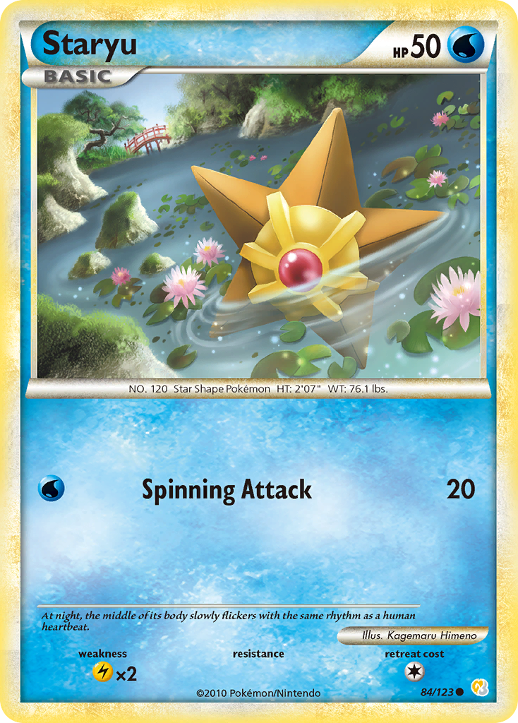 Staryu (84/123) [HeartGold & SoulSilver: Base Set] | Clutch Gaming