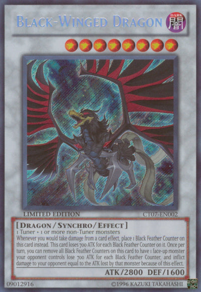 Black-Winged Dragon [CT07-EN002] Secret Rare | Clutch Gaming