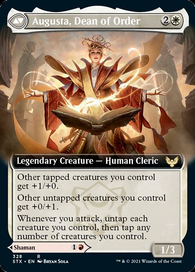 Plargg, Dean of Chaos // Augusta, Dean of Order (Extended Art) [Strixhaven: School of Mages] | Clutch Gaming