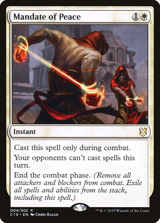 Mandate of Peace [Commander 2019] | Clutch Gaming