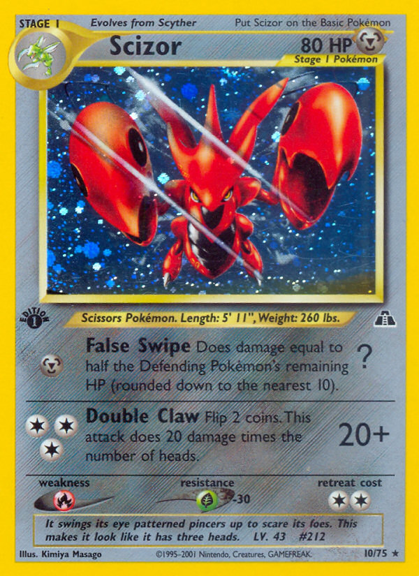 Scizor (10/75) [Neo Discovery 1st Edition] | Clutch Gaming