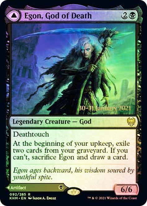 Egon, God of Death // Throne of Death [Kaldheim Prerelease Promos] | Clutch Gaming