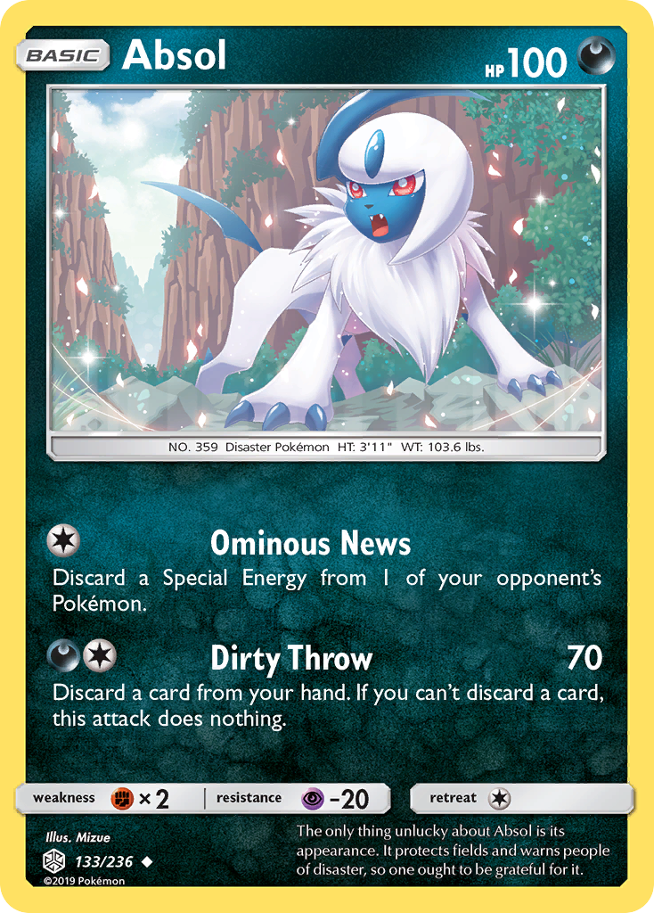 Absol (133/236) [Sun & Moon: Cosmic Eclipse] | Clutch Gaming