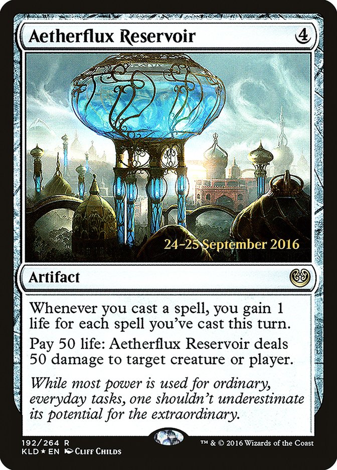 Aetherflux Reservoir [Kaladesh Prerelease Promos] | Clutch Gaming