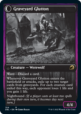 Graveyard Trespasser // Graveyard Glutton [Innistrad: Double Feature] | Clutch Gaming