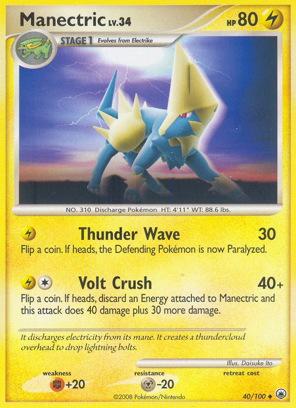 Manectric (40/100) [Diamond & Pearl: Majestic Dawn] | Clutch Gaming