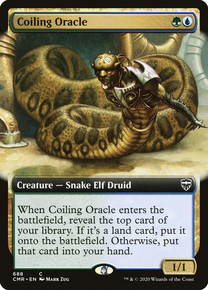 Coiling Oracle (Extended Art) [Commander Legends] | Clutch Gaming