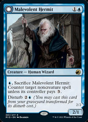 Malevolent Hermit // Benevolent Geist [Innistrad: Midnight Hunt] | Clutch Gaming