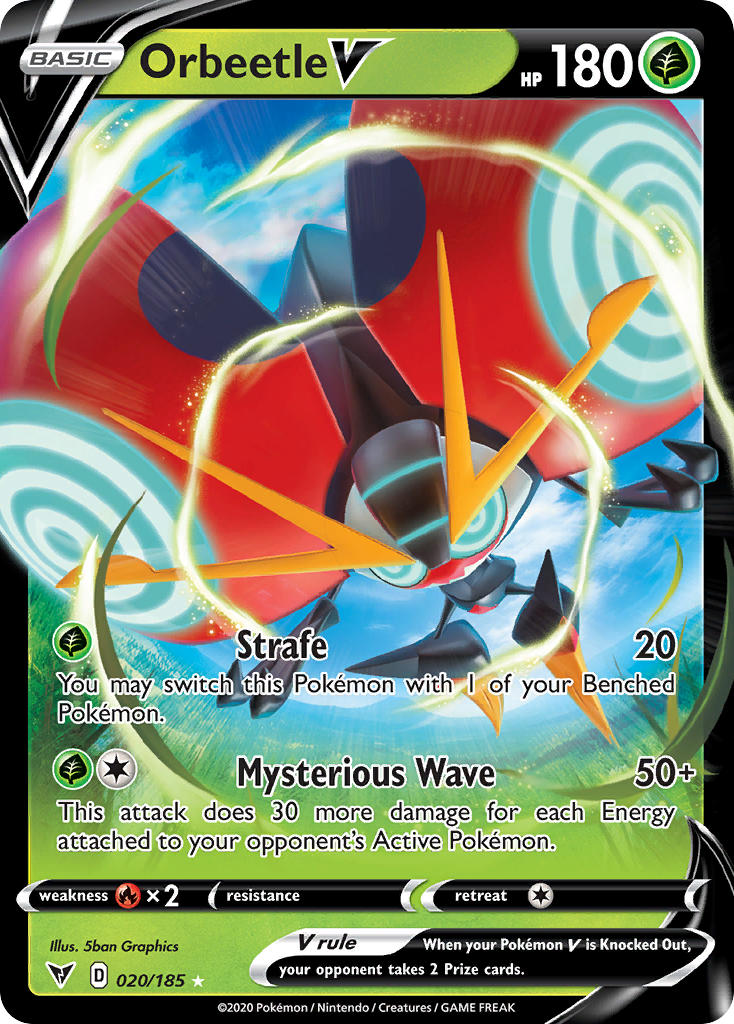 Orbeetle V (020/185) [Sword & Shield: Vivid Voltage] | Clutch Gaming