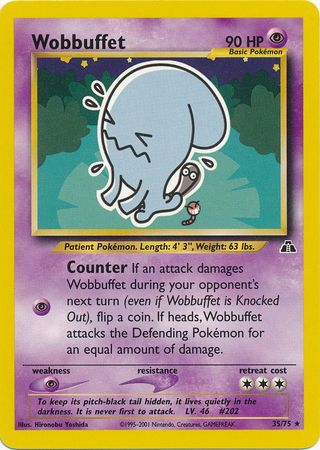 Wobbuffet (35/75) [Neo Discovery Unlimited] | Clutch Gaming