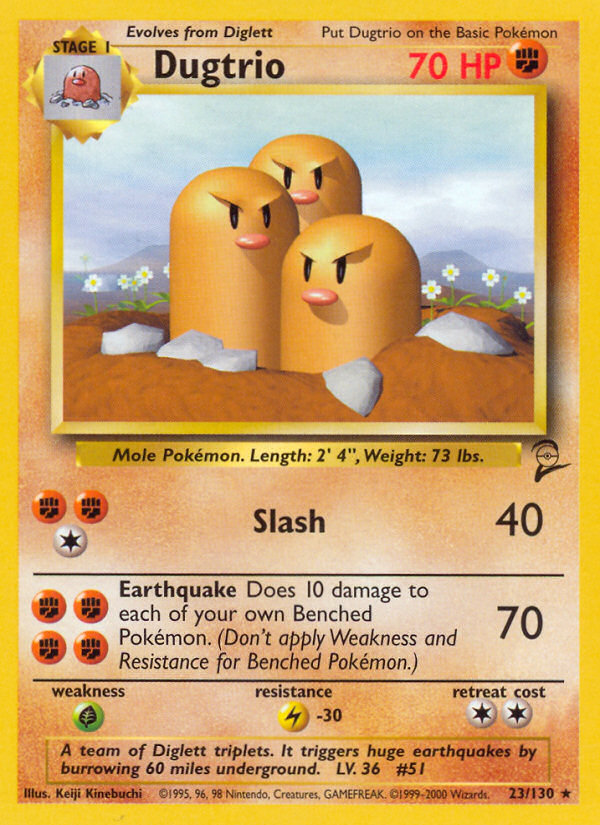 Dugtrio (23/130) [Base Set 2] | Clutch Gaming