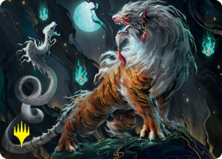 Gloomshrieker Art Card (Gold-Stamped Signature) [Kamigawa: Neon Dynasty Art Series] | Clutch Gaming