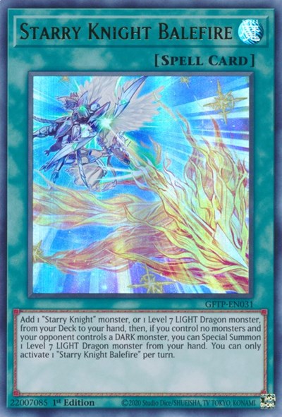 Starry Knight Balefire [GFTP-EN031] Ultra Rare | Clutch Gaming