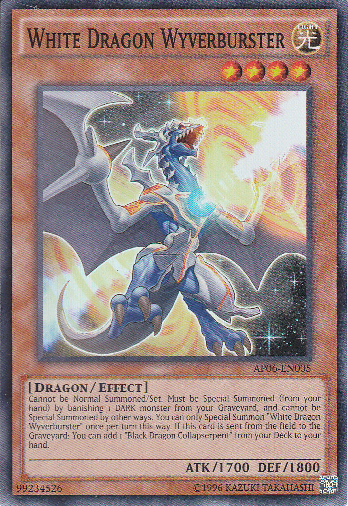 White Dragon Wyverburster [AP06-EN005] Super Rare | Clutch Gaming