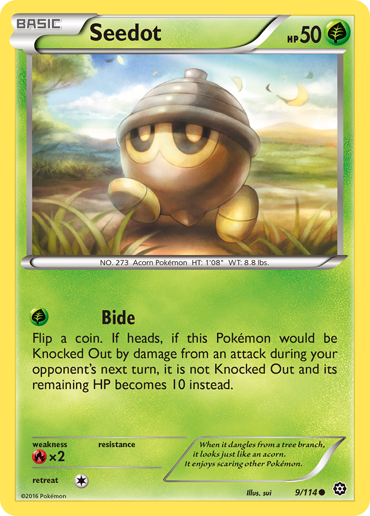 Seedot (9/114) [XY: Steam Siege] | Clutch Gaming