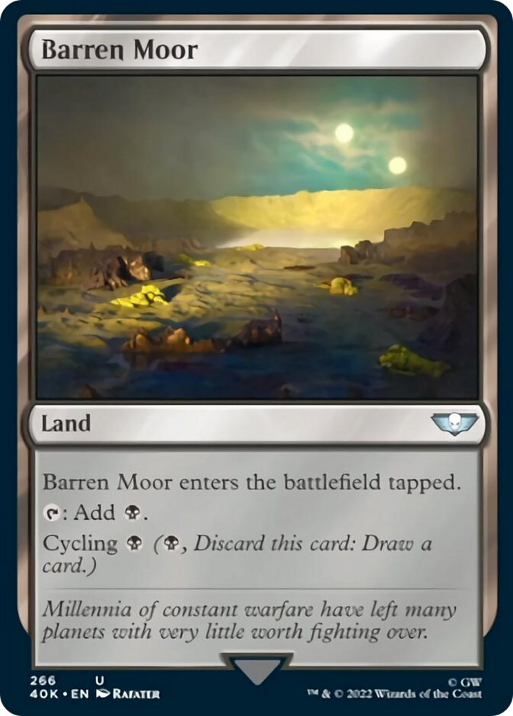 Barren Moor (Surge Foil) [Warhammer 40,000] | Clutch Gaming