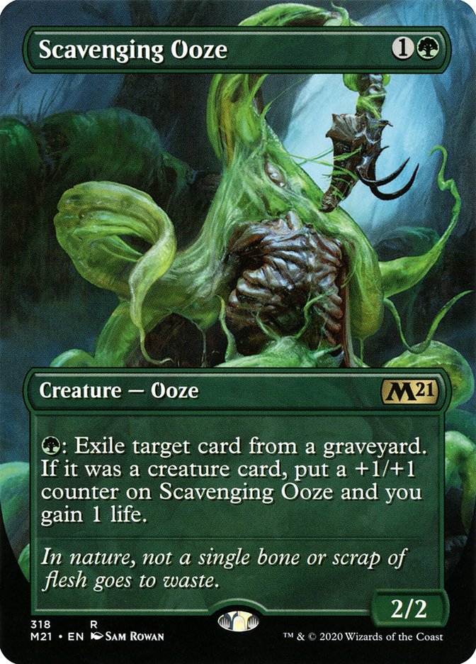 Scavenging Ooze (Borderless Alternate Art) [Core Set 2021] | Clutch Gaming