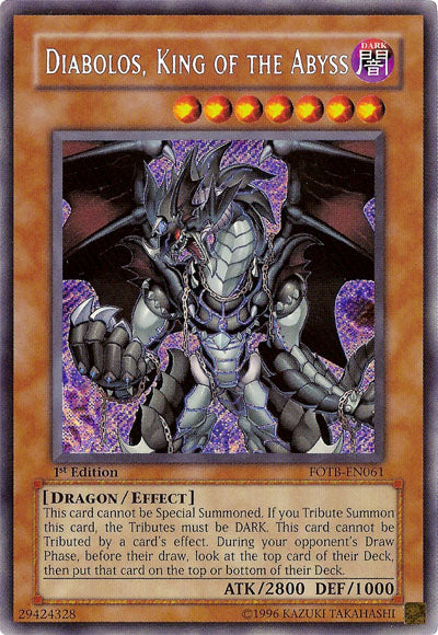 Diabolos, King of the Abyss [FOTB-EN061] Secret Rare | Clutch Gaming