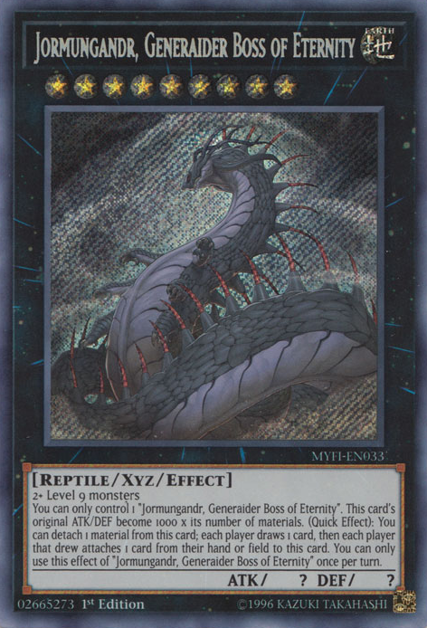 Jormungandr, Generaider Boss of Eternity [MYFI-EN033] Secret Rare | Clutch Gaming